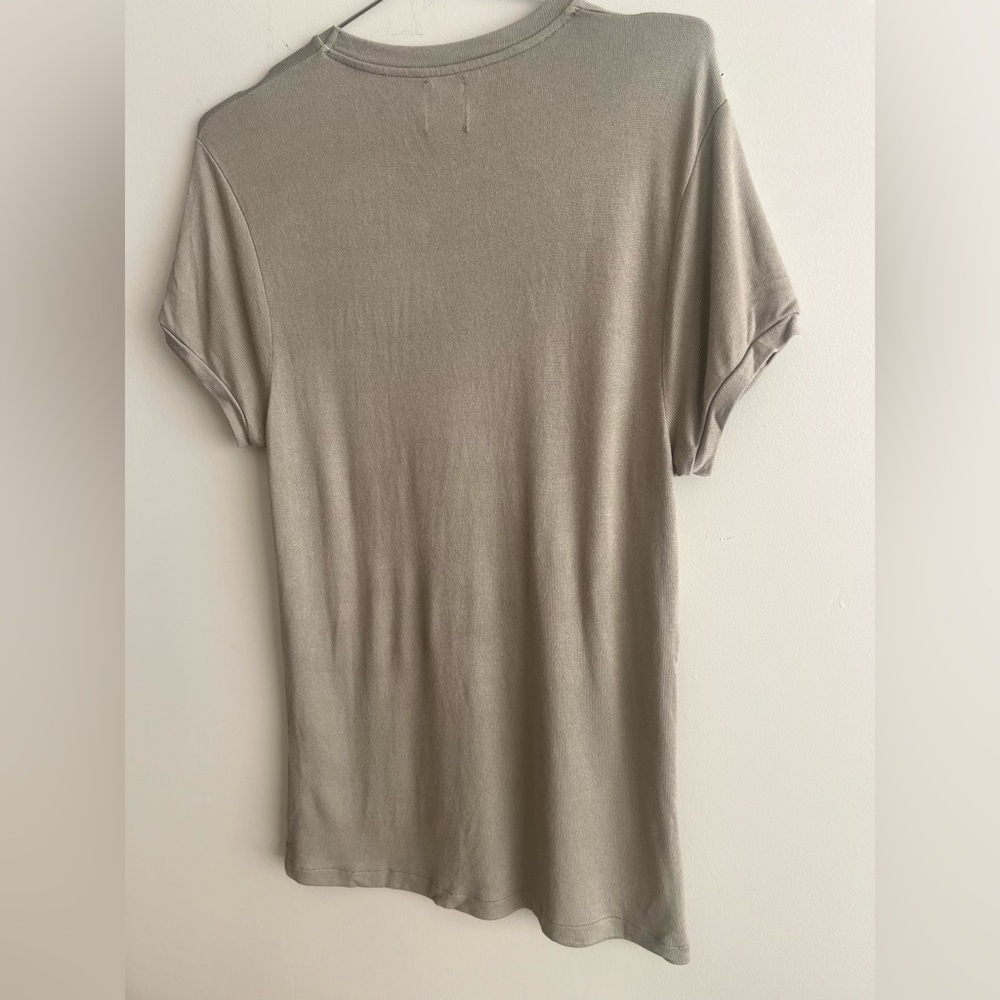 Zara Olive Green Knit Tshirt - Picture 6 of 9